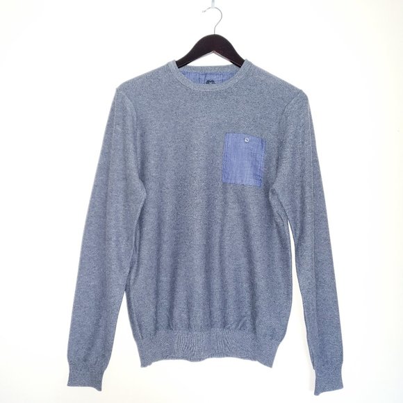 🔴 3/$40 - Simon's DJAB Knitted Patch Sweater - Picture 1 of 9